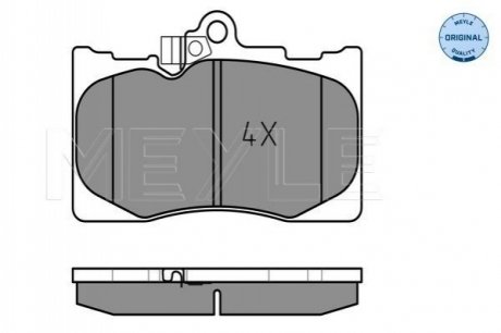 Комплект гальмівних колодок з 4 шт. дисків MEYLE 025 203 2517/W