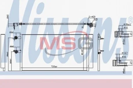 Конденсатор без хладогену Nissens 940743