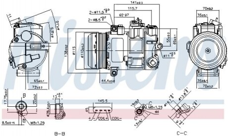 Компресор кондиціонера Nissens 890696