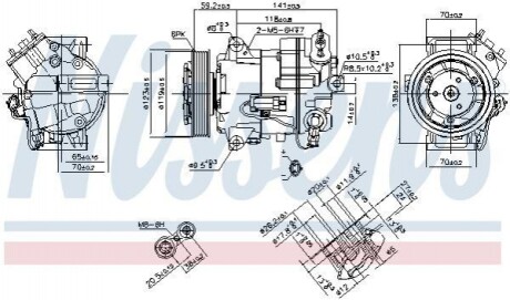 Компресор кондиціонера Nissens 890264