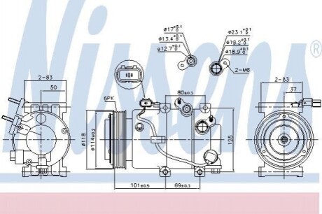 Компресор кондиціонера Nissens 890174