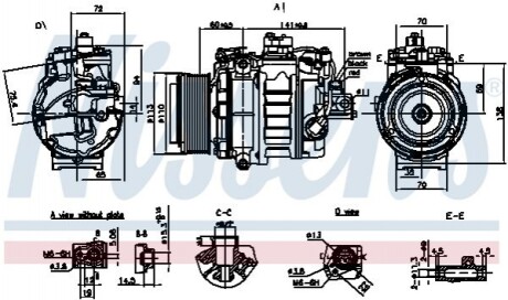 Компресор кондиціонера Nissens 890060 (фото 1)