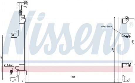 Радиатор кондиционера Nissens 940103