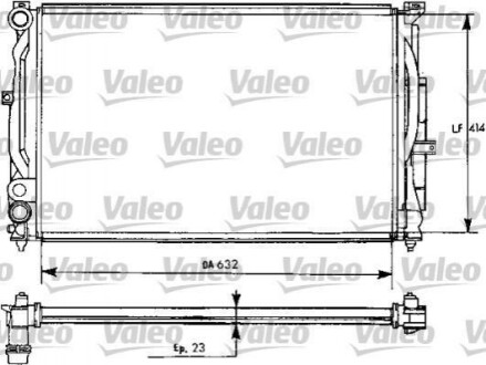 Радіатор системы охолодження Valeo 731537