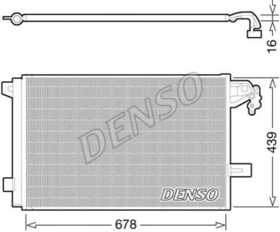Радіатор кондиціонера (Конденсатор) Denso DCN32063