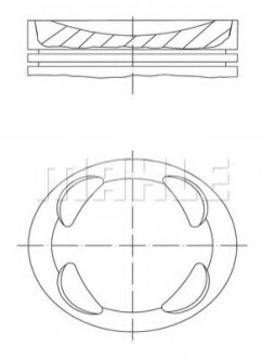 Поршень Knecht/Mahle 081PI00104000