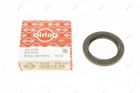 Уплотнение вала, коленчатый вал FORD/MAZDA 1,8-2,5 16V 37*50*6 FPM Elring 649.250