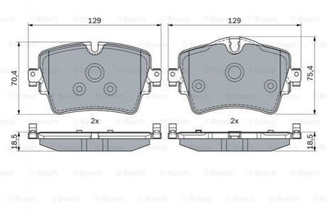 Тормозные колодки Bosch 0986494940