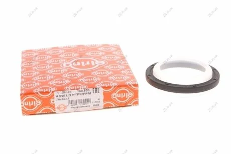 Сальник, колінчастий вал RENAULT 1,0/1,2 16V D4D/D4F 70x86x7 PTFE Elring 169.650