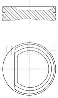 Поршень Knecht/Mahle 0102900