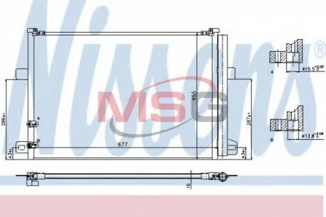 Конденсатор без хладогену Nissens 940225