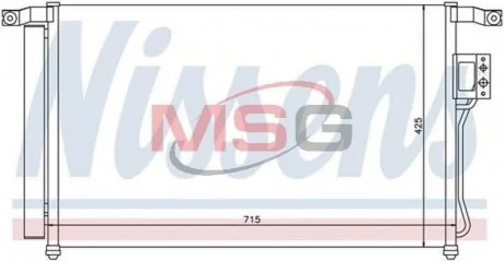 Радиатор кондиционера Nissens 94869