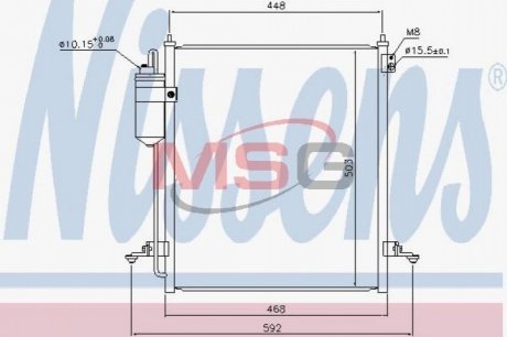 Радиатор кондиционера Nissens 940610