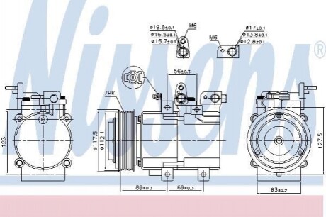 Компресор кондиціонера First Fit Nissens 890395 (фото 1)