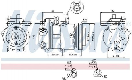 Компресор кондиціонера First Fit Nissens 89296