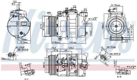 Компресор кондиціонера First Fit Nissens 89496 (фото 1)