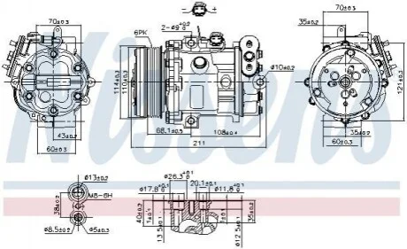 Компресор кондиціонера Nissens 89503