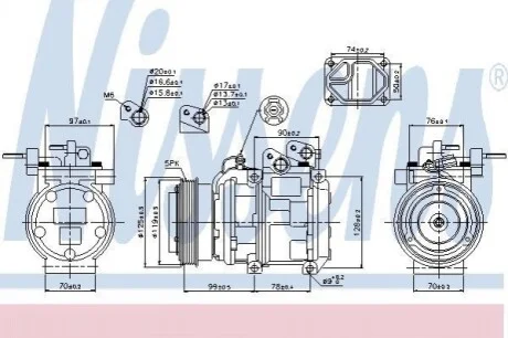 Компресор кондиціонера Nissens 89166