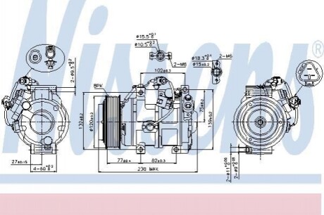 Компресор кондиціонера Nissens 89511