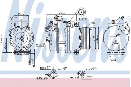 Компресор кондиціонера Nissens 89341