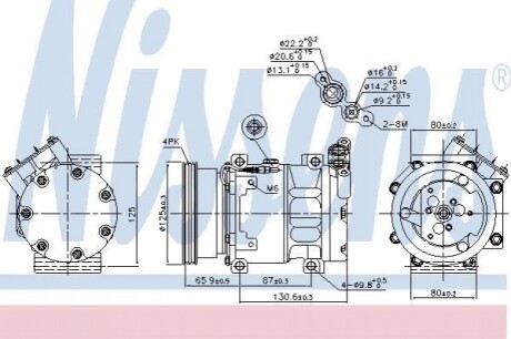 Компресор кондиціонера Nissens 89164