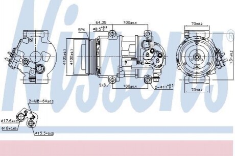 Компресор кондиціонера Nissens 89089