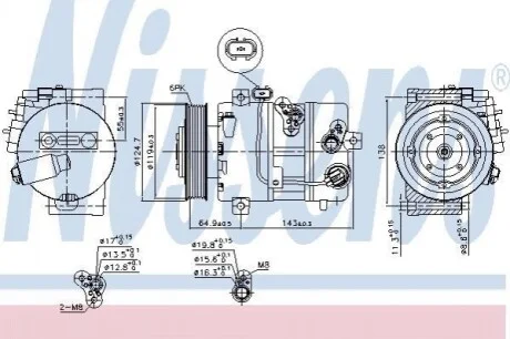 Компресор кондиціонера Nissens 890578