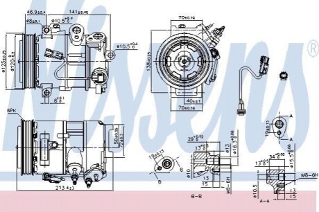 Компрессор кондиционера Nissens 890375