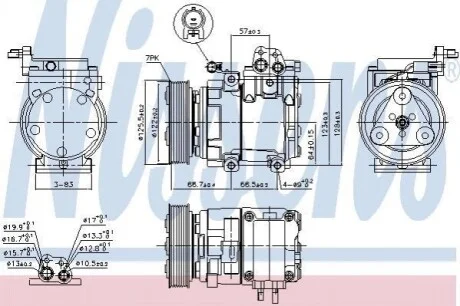 Компресор кондиціонера Nissens 890129