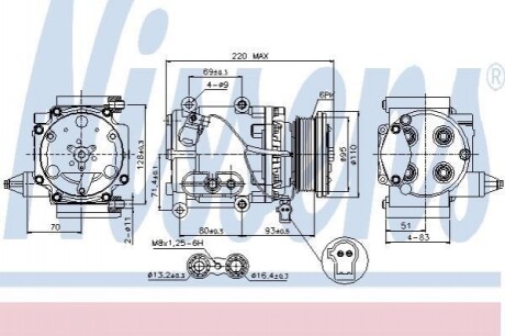 Компресор кондиціонера First Fit Nissens 89228