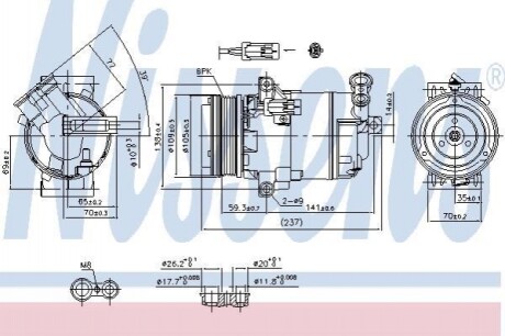 Компресор кондиціонера First Fit Nissens 890006