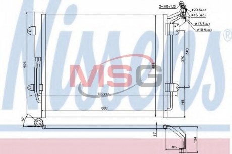 Радиатор кондиционера First Fit Nissens 940256