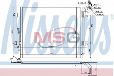 Радіатор кондиціонера First Fit Nissens 940256
