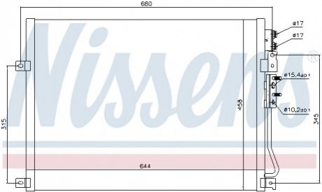 Радиатор кондиционера Nissens 94931