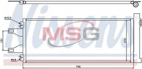 Радіатор кондиціонера Nissens 94986