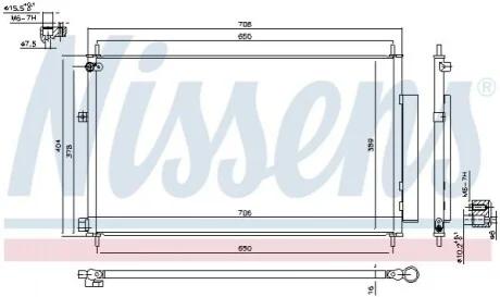 Радіатор кондиціонера Nissens 940538