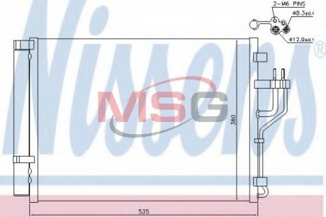 Радиатор кондиционера Nissens 940353