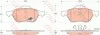 Комплект тормозных колодок из 4 шт. дисков TRW GDB1540 (фото 1)