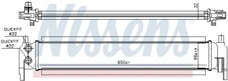 Радиатор системы охлаждения Nissens 65318