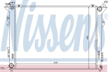 Радіатор системы охолодження Nissens 66998