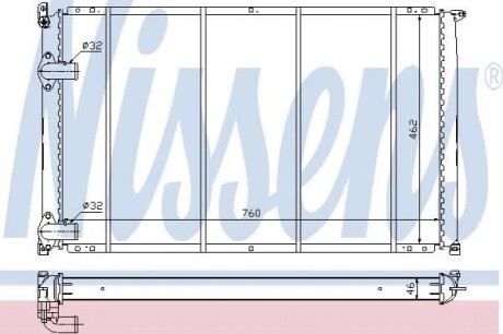 Радіатор системы охолодження Nissens 63922