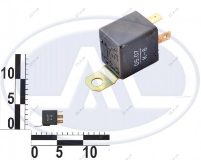 Реле 4 конт. 12В 30А, кронштейн, ВАЗ, ГАЗ WATT 90.3747-10