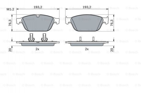 Гальмівні колодки Bosch 0986494988 (фото 1)