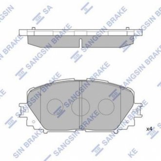 Комплект тормозных колодок. SANGSIN SP1588