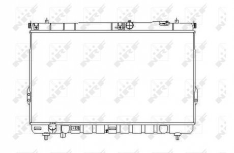 Радіатор охолодження двигуна HYUNDAI Santa Fe 2.0D 01- NRF 53358