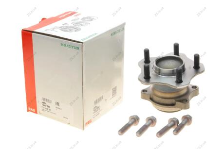 Подшипник предназначен для монтажа на ступицу, шариковый, с элементами монтажа. FAG 713 6332 30