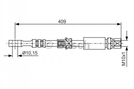 Шланг гальмівний гідравлічний Bosch 1987476644