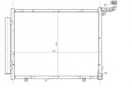 Радиатор кондиционера NRF 350482