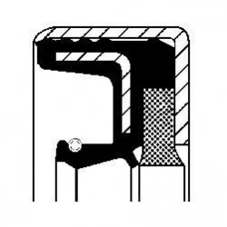 Сальник дифференциала 105х140х16 NBR Corteco 12001914B