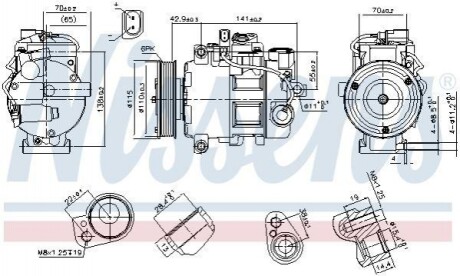 Компресор кондиціонера Nissens 89513